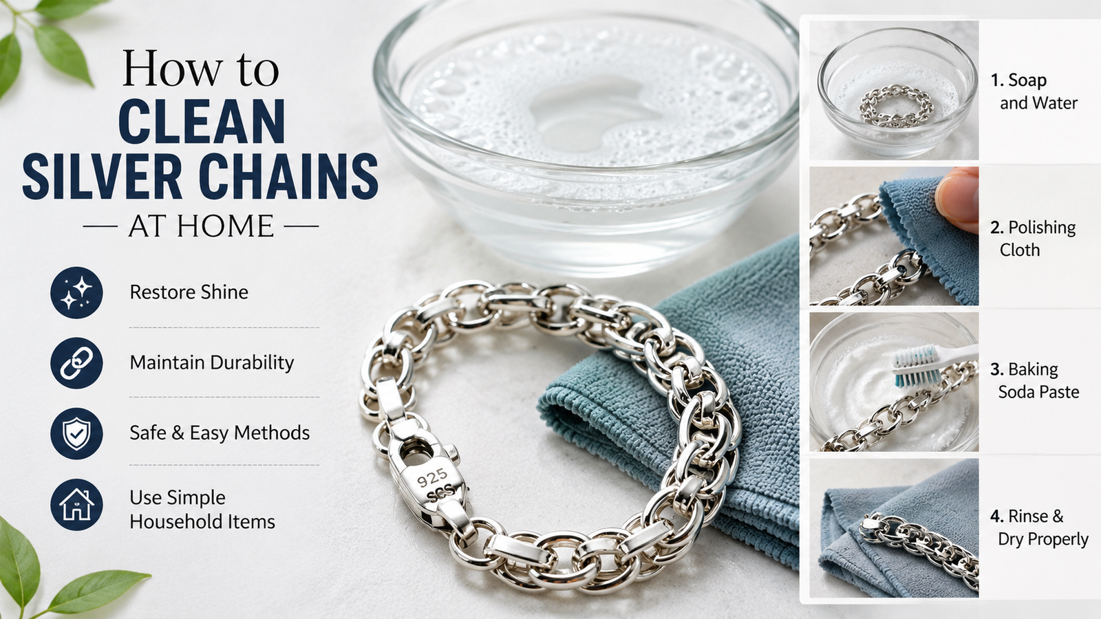 cleaning silver at home