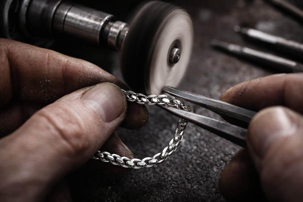 Silver Chains Agra Hands Working On Silver Chain 1024x683