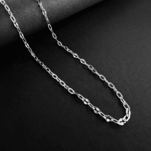 925 sterling silver figaro chain | designer alternating link chain for men & women