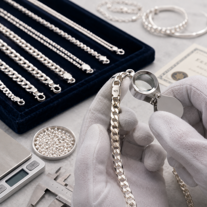 pure silver chains