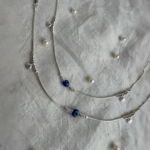 92.5 Sterling Silver Snake Chain Evil Eye Anklet with Seashell Charm - Image 2